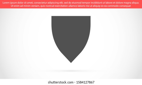 Shield Icon in trendy flat style design Shield Icon Vector illustration Vector shield icon. Shield  Protection 