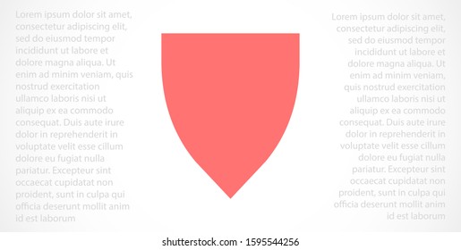 Shield Icon in trendy flat style design Shield Icon Vector illustration Vector shield icon. Shield Protection