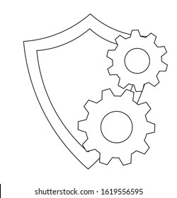 Shield Icon in trendy flat style . Shield symbol for your web site design, logo, app, UI. Vector illustration, EPS10.