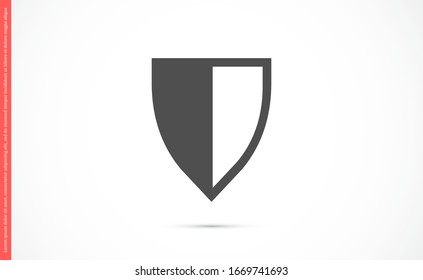 Shield Icon in trendy flat style design Shield Icon Vector illustration Vector shield icon. Shield Protection