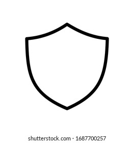 Shield Icon in trendy flat style isolated on white background. Shield symbol for your web site design, logo, app, UI. Vector illustration