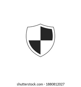 Shield Icon in trendy flat style isolated on grey background. Shield symbol for your web site design, logo, Vector illustration, EPS10.
