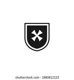 Shield Icon in trendy flat style isolated on grey background. Shield symbol for your web site design, logo, Vector illustration, EPS10.