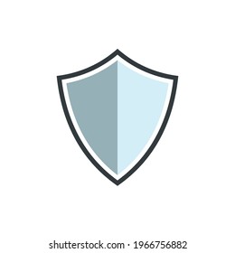 Shield Icon in trendy flat style isolated on white background