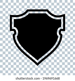 Shield Icon in trendy flat style isolated on grey background. Shield symbol for your web site design, logo, app, UI. Vector illustration.