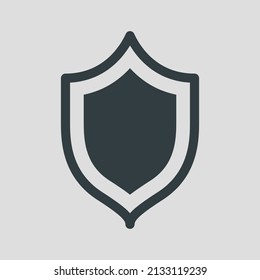 Shield Icon in trendy flat style isolated on grey background. Shield symbol for your web site design, logo, app, UI. Vector illustration, EPS8