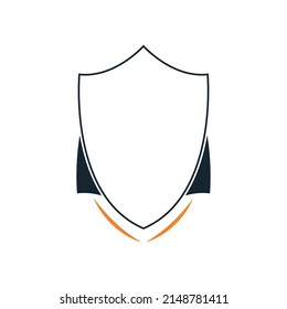 Shield icon in trendy flat style design. Vector graphic illustration. Suitable for website design, logo, app, and ui. EPS 10.