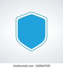 Shield Icon in trendy flat style. Shield symbol for your web site design, logo, app, UI. Stock vector illustration isolated on white background.