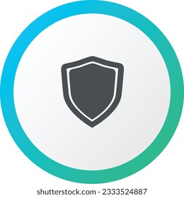 Shield Icon in trendy flat style isolated on grey background. Shield symbol for your web site design, logo, app, UI. Vector illustration, EPS10.