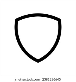 Shield Icon in trendy flat style isolated on white background. Shield symbol for your web site design.