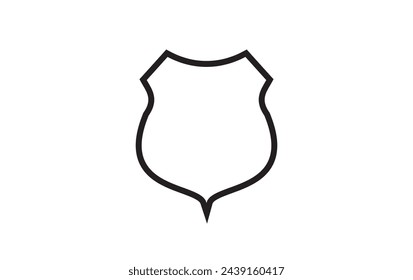 Shield Icon in trendy flat style isolated on grey background. Shield symbol for your web site design, logo, app, UI. Vector illustration, EPS10.