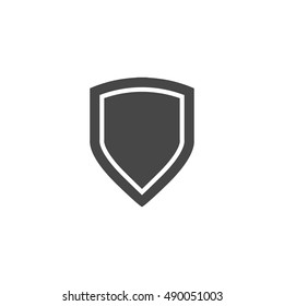 Shield Icon in trendy flat style isolated on grey. Vector illustration.