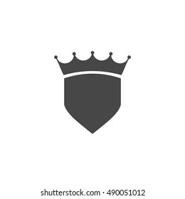 Shield Icon in trendy flat style isolated on grey. Vector illustration.