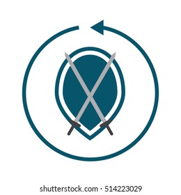 Shield Icon in trendy flat style isolated on wite background. Shield symbol for your web site design, logo, app, UI. Vector illustration, EPS10.