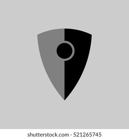 Shield Icon in trendy flat style isolated on grey background. Shield symbol for your web site design, logo, app, UI. Vector illustration, EPS10.