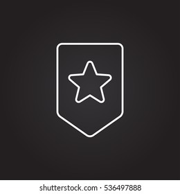 Shield Icon in trendy flat style isolated on grey background. Shield symbol for your web site design, logo, app, UI. Vector illustration, EPS10.

