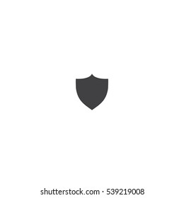 Shield Icon in trendy flat style isolated on grey background.