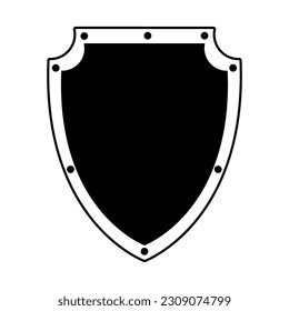 Shield icon. Vecor on white background