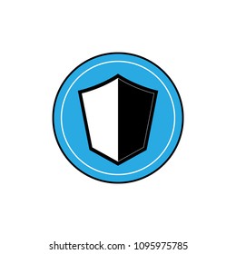 Shield icon vector art design isolated