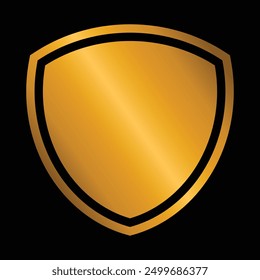Shield icon vector. Badge shape logo. Sport logo emblem