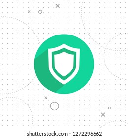 Shield icon, vector best flat icon on texture background , EPS 10