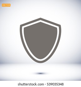 Shield icon, vector best flat icon, EPS