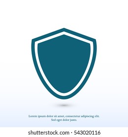Shield icon, vector best flat icon, EPS