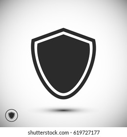 Shield icon, vector best flat icon, EPS