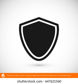 Shield icon, vector best flat icon, EPS