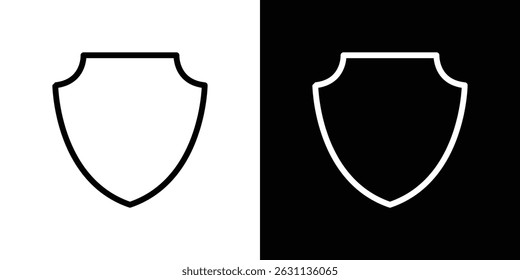 Ícone de escudo coleção de vetores. ilustração de sinal de vetor