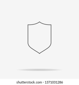 Shield icon. Vector concept illustration for design.