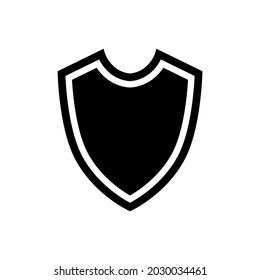 Vector de icono Escudo. Signo de ilustración de defensa. Símbolo de blindaje. logotipo de protección. marca de seguridad.