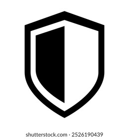 Shield icon vector. Defence illustration sign. Armor symbol. protection logo. security mark.