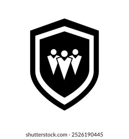 Shield icon vector. Defence illustration sign. Armor symbol. protection logo. security mark.