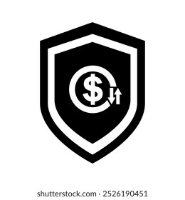 Shield icon vector. Defence illustration sign. Armor symbol. protection logo. security mark.