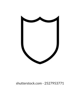 Shield icon vector. Defence illustration sign. Armor symbol. protection logo. security mark.