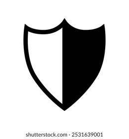 Shield icon vector. Defence illustration sign. Armor symbol. protection logo. security mark.