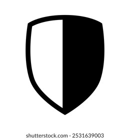 Shield icon vector. Defence illustration sign. Armor symbol. protection logo. security mark.