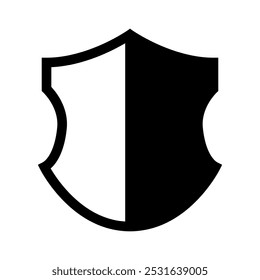 Shield icon vector. Defence illustration sign. Armor symbol. protection logo. security mark.