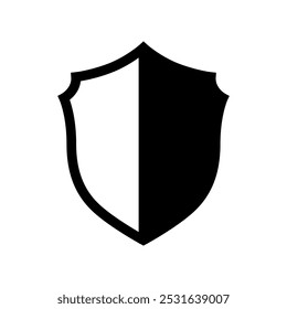 Shield icon vector. Defence illustration sign. Armor symbol. protection logo. security mark.