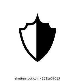 Shield icon vector. Defence illustration sign. Armor symbol. protection logo. security mark.