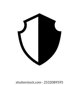 Shield icon vector. Defence illustration sign. Armor symbol. protection logo. security mark.