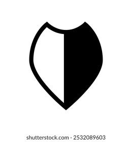 Shield icon vector. Defence illustration sign. Armor symbol. protection logo. security mark.