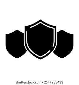 Shield icon vector. Defence illustration sign. Armor symbol. protection logo. security mark.