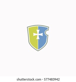 Shield  icon Vector design. Colored illustration.