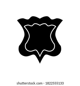 Shield Icon Vector Design. Flower.