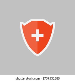Schild Symbol Vektordesign. Schutzsymbol