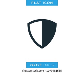 Shield Icon Vector Design Template.