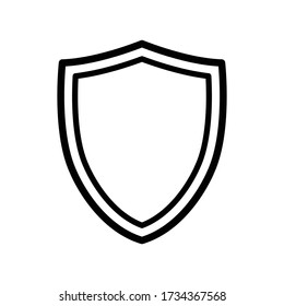 Shield icon vector design template