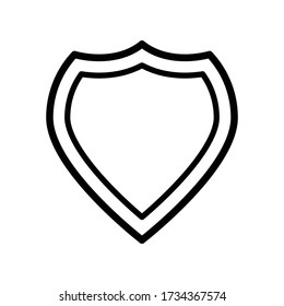Shield icon vector design template